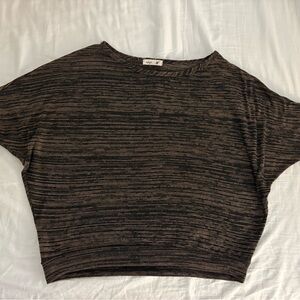 Business Casual Black and Brown Women's Top